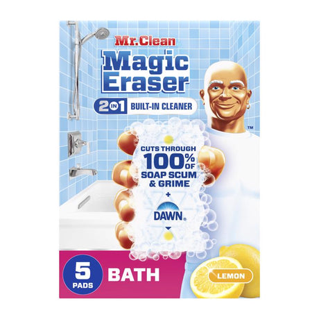 Mr. Clean Magic Eraser Non-Scratch Cleaning Pad For All Purpose 4.6 in. L 5 pk, Pack of 4