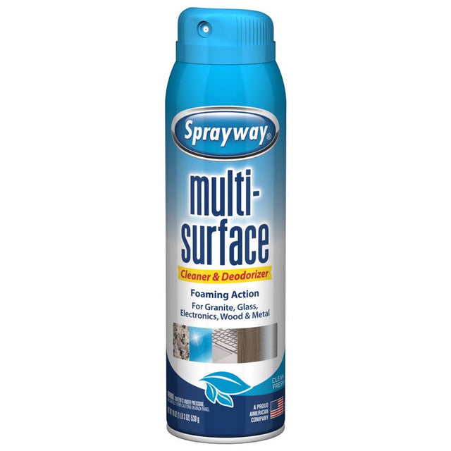 Sprayway Fresh Scent Multi-Surface Cleaner Aerosol 19 oz, Pack of 6