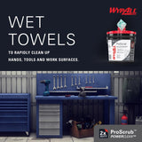Wypall Polyester/Polyamide/Polypropylene Industrial Towels 12 in. W X 9.5 in. L 450 sheet 75 pk