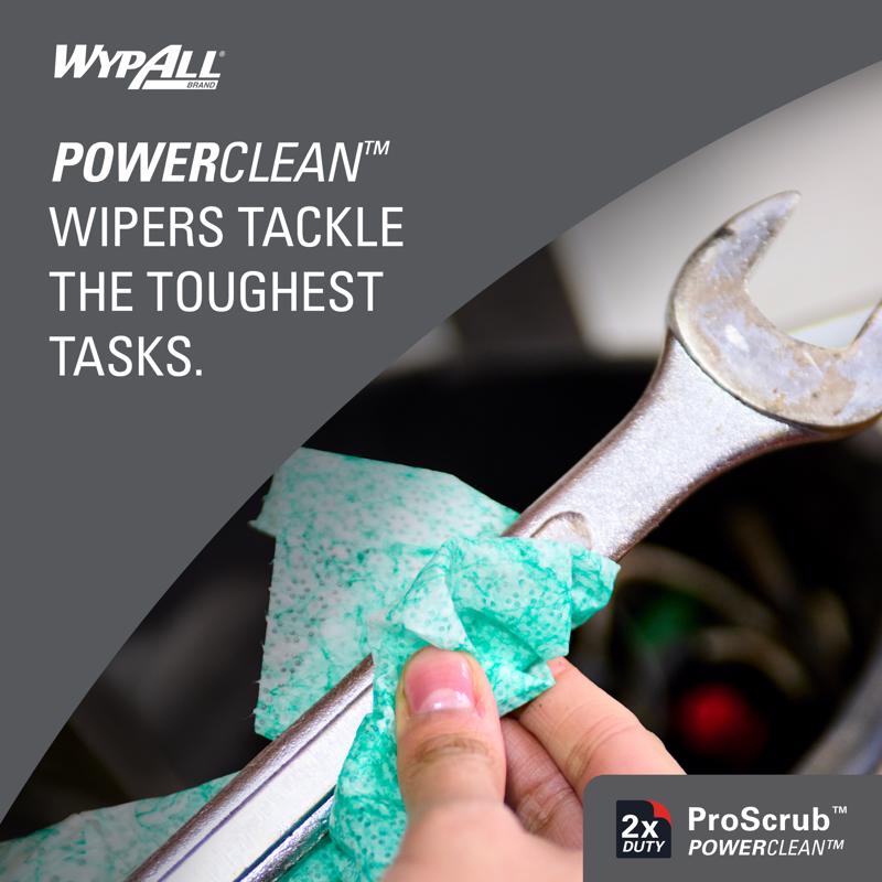 Wypall Polyester/Polyamide/Polypropylene Industrial Towels 12 in. W X 9.5 in. L 450 sheet 75 pk