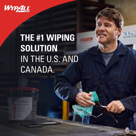 Wypall Polyester/Polyamide/Polypropylene Industrial Towels 12 in. W X 9.5 in. L 450 sheet 75 pk