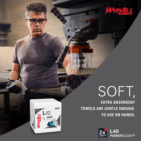 Wypall Cellulose Disposable Towels 12 in. W X 12.5 in. L 1008 sheet 56 pk, Pack of 18
