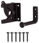ProSource 33199PKS-PS Gate Latch, 5/8 in Bolt Head, 1-1/2 in L Bolt, Steel, Powder-Coated