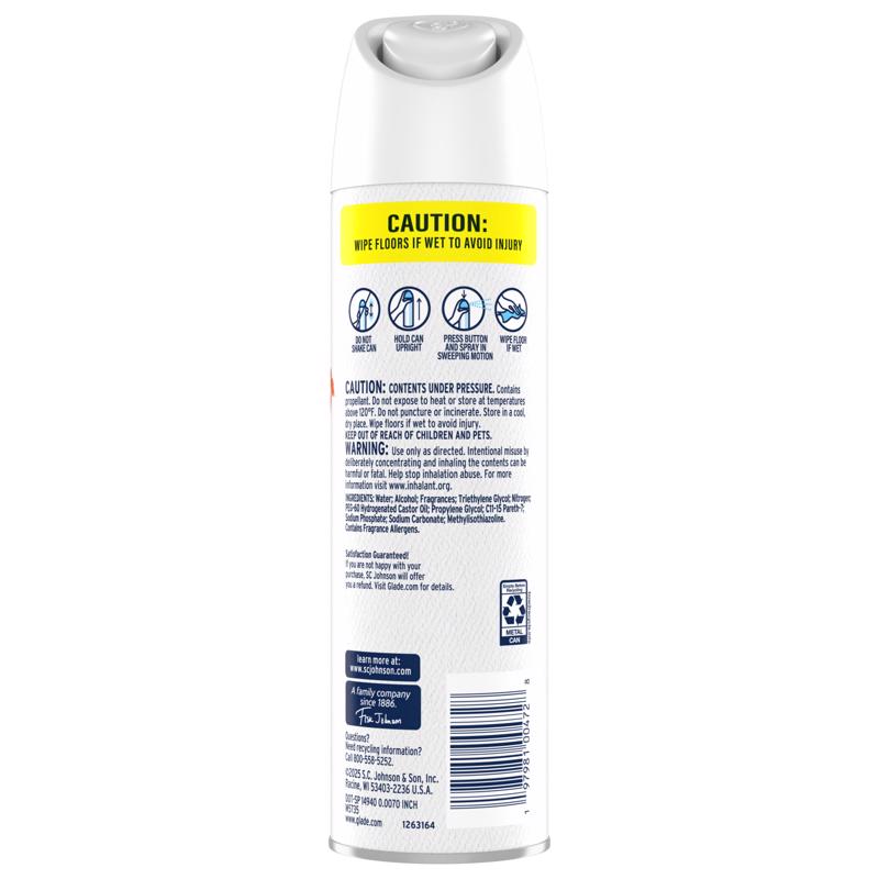 Glade Cashmere Woods Scent Air Freshener 7.3 oz Aerosol, Pack of 6