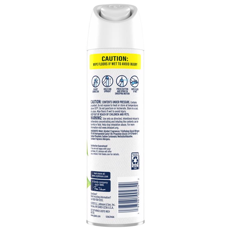 Glade Clean Linen Scent Air Freshener 7.3 oz Aerosol, Pack of 6