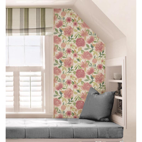 NuWallpaper 20.5 in. W X 216 in. L Peel and Stick Wallpaper, Pack of 4