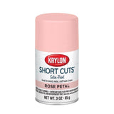 Krylon Short Cuts Satin Rose Petal Craft Spray Paint 3 oz, Pack of 6