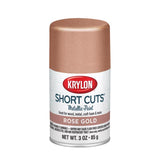 Krylon Short Cuts High-Gloss Rose Gold Craft Spray Paint 3 oz, Pack of 6