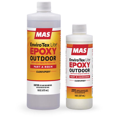 MAS High-Gloss Clear Outdoor Epoxy 24 oz, Pack of 2