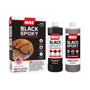 MAS Black Epoxy 16 oz, Pack of 2
