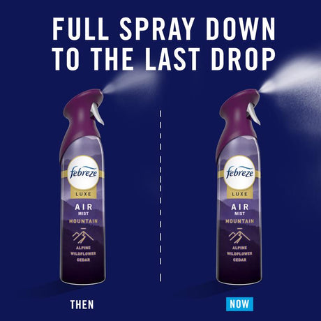 Febreze Mountain Scent Air Freshener 8.1 oz Aerosol 1 pk, Pack of 6