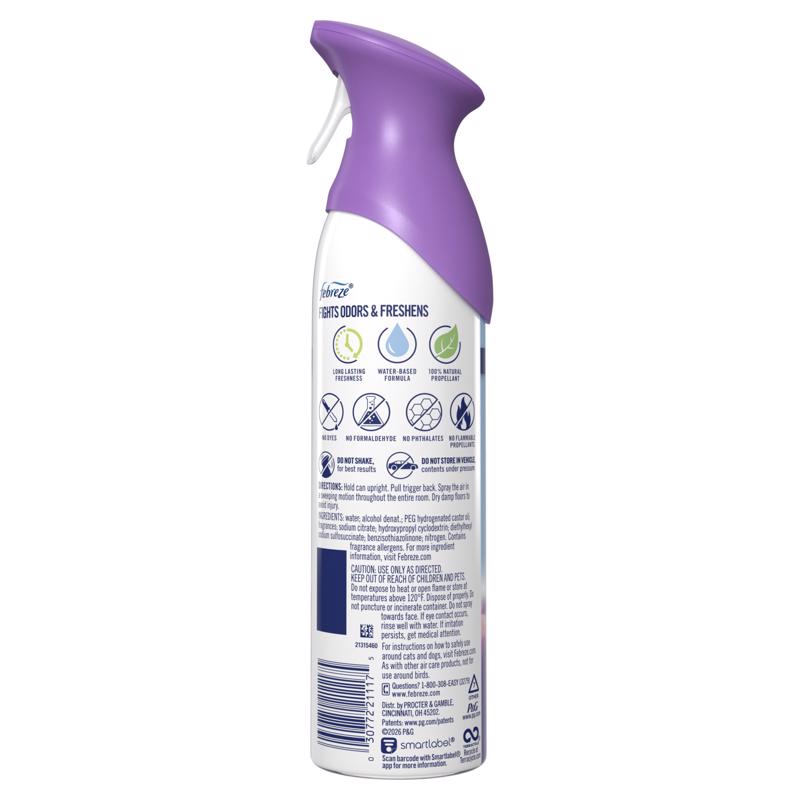 Febreze Twilight Lavender Scent Air Freshener 8.1 oz Aerosol 1 pk, Pack of 6