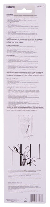 ProSource 33197PKS-PS Gate Spring, 13-3/4 in L, Steel, Black Powder-Coated