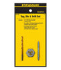 Eazypower 83718 Tap Die and Drill Set, 3-Piece, Tungsten Steel, Titanium