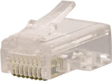 Gardner Bender GMC-88M5 Modular Plug, Rounded, Cat 5 Cable, RJ-45 Connector, 8-Contact, 8-Position, 8/PK