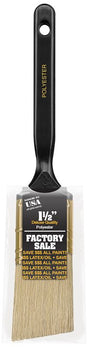 Wooster P3970-1-1/2 Paint Brush, 1-1/2 in W, 2-7/16 in L Bristle, Polyester Bristle, Angular Handle