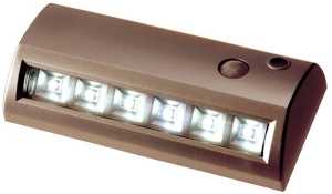 Light It 20032-307 Motion Activated Path Light, Cool White Light, AA Battery, 6-Lamp, LED Lamp, 42 Lumens, Plastic