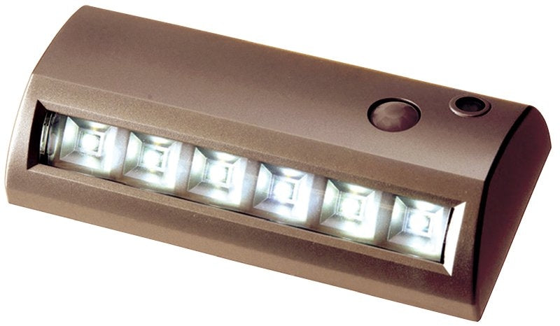 Light It 20032-307 Motion Activated Path Light, Cool White Light, AA Battery, 6-Lamp, LED Lamp, 42 Lumens, Plastic