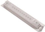 Fulcrum 30050-308 Motion Sensor Light, AA Battery, 10-Lamp, LED Lamp, 65 Lumens, 7000 K Color Temp, White, Screw