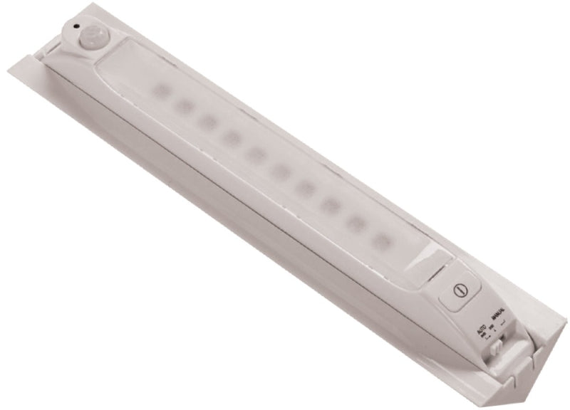 Fulcrum 30050-308 Motion Sensor Light, AA Battery, 10-Lamp, LED Lamp, 65 Lumens, 7000 K Color Temp, White, Screw