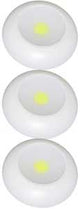 Fulcrum 30041-308 Puck Light, AA Battery, 12-Lamp, LED Lamp, 200 Lumens, 3/PK