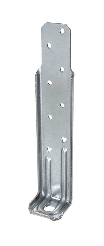 Simpson Strong-Tie DTT DTT1Z Deck Tension Tie, 7-1/8 in L, 1-1/2 in W, Steel, ZMAX, Fastening Method: Nail, Screw, Pack of 40