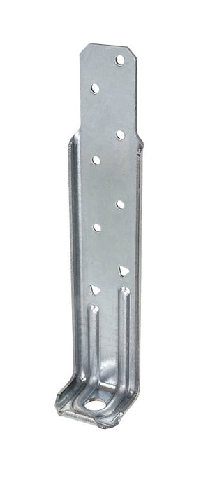Simpson Strong-Tie DTT DTT1Z Deck Tension Tie, 7-1/8 in L, 1-1/2 in W, Steel, ZMAX, Fastening Method: Nail, Screw, Pack of 40