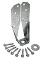 Simpson Strong-Tie DTT Series DTT2Z Deck Tension Tie, 3 in L, 3-1/4 in W, Steel, ZMAX, Fastening Method: Screw, Pack of 20