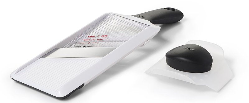 Good Grips 1119100V4 Series Mandoline Slicer, 3-3/4 in L, Stainless Steel Blade, Dishwasher Safe: Yes