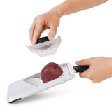 Good Grips 1119100V4 Series Mandoline Slicer, 3-3/4 in L, Stainless Steel Blade, Dishwasher Safe: Yes