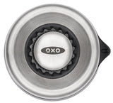 Oxo 1141000 Salt and Pepper Grinder Set, 1.94 oz Pepper, 4.76 oz Salt Capacity, Plastic/Stainless Steel, Clear