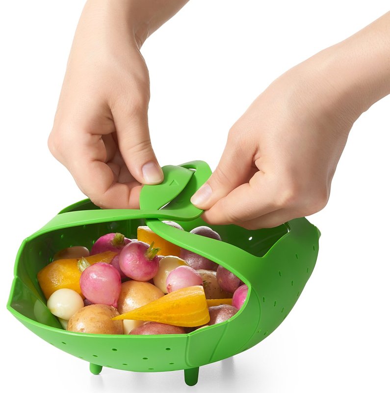 Oxo 1142380 Steamer, Silicone, Green