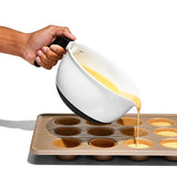 Good Grips 1144000 Batter Bowl, 2 qt Capacity, Round, 8 in L, 7-3/4 in W, Plastic, White