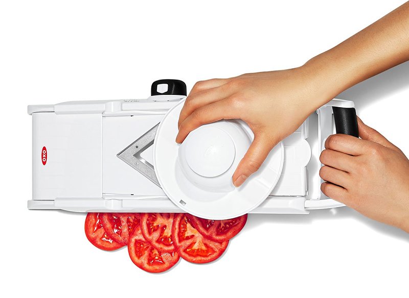 Good Grips 1155700V2 Series Mandoline Slicer, 2-1/4 in Folded, 5-1/2 in Standing L, Stainless Steel Blade