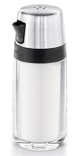 Oxo 1234780 Salt and Pepper Shaker Set, 2 oz, Plastic/Stainless Steel, Clear