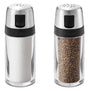 Oxo 1234780 Salt and Pepper Shaker Set, 2 oz, Plastic/Stainless Steel, Clear