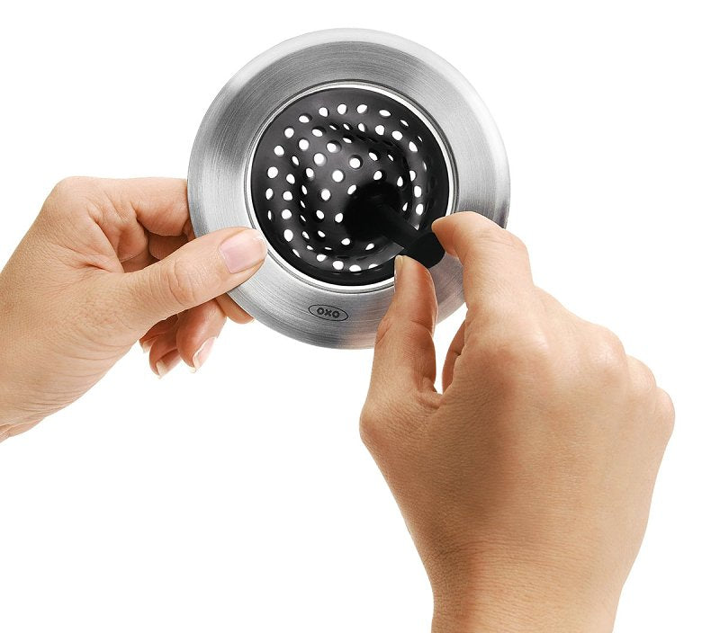 Good Grips 1308200 Sink Strainer, Silicone/Stainless Steel