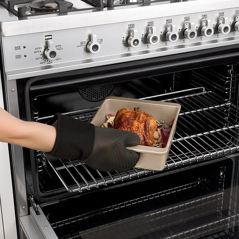 Good Grips 11219800 Oven Mitts, Silicone, Black
