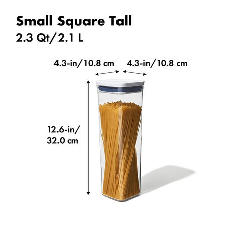 Good Grips 11233800 Tall Pop Container, 2.2 qt Capacity, 4.1 in L, 4.1 in W, 13 in H
