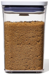 Good Grips POP 11234000 Food Container, 1.1 qt Capacity, Plastic, Clear, 4.3 in L, 4.3 in W, 6.3 in H