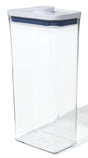 Good Grips POP 11234400 Food Container, 3.7 qt Capacity, Plastic, Clear, 6-1/2 in L, 4.3 in W, 12.6 in H
