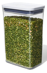 Good Grips POP 11234500 Food Container, 2.7 qt Capacity, Plastic, Clear, 4.3 in L, 6-1/2 in W, 9-1/2 in H