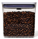 Good Grips POP 11234600 Food Container, 1.7 qt Capacity, Plastic, Clear, 6.3 in L, 4.1 in W, 6.7 in H