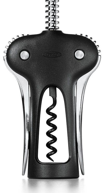 Good Grips 11245400 Winged Corkscrew with Bottle Opener, Zinc