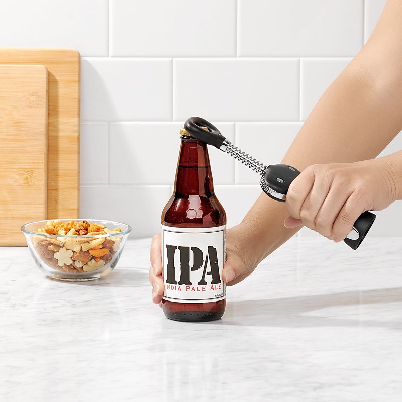 Good Grips 11245400 Winged Corkscrew with Bottle Opener, Zinc