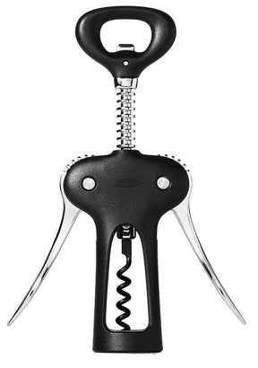 Good Grips 11245400 Winged Corkscrew with Bottle Opener, Zinc