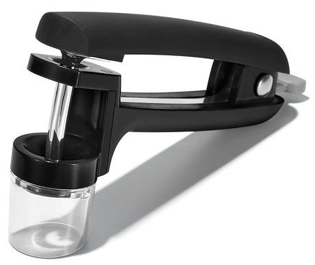 Good Grips 11316300 Cherry and Olive Pitter, 5-3/4 in L, 1-1/4 in W, 4-3/4 in H, Zinc
