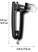 Good Grips 11316300 Cherry and Olive Pitter, 5-3/4 in L, 1-1/4 in W, 4-3/4 in H, Zinc