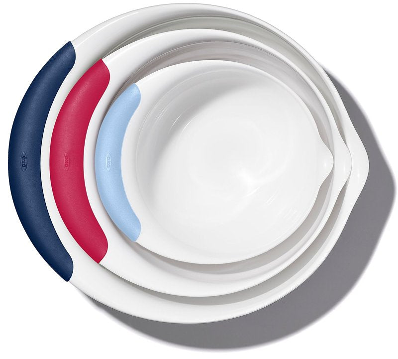 Good Grips 11323100 Mixing Bowl Set, Plastic/Rubber, Assorted