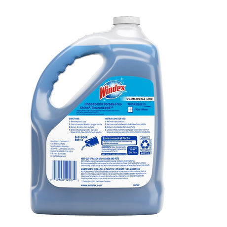 Windex Commercial Line No Scent Glass and Surface Cleaner 1 gal Liquid, Pack of 4